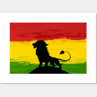 Rasta Lion Posters and Art